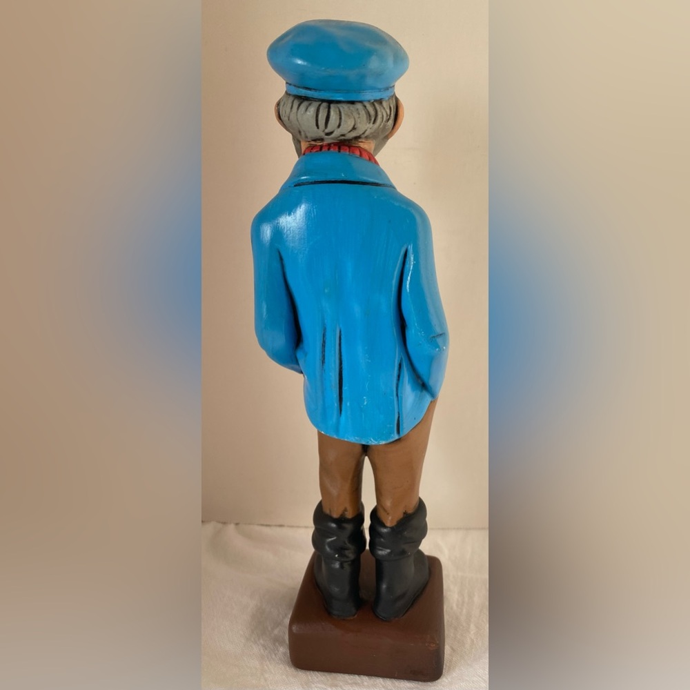 Nautical Sea Captain Fisherman Ceramic Figure Vintage 11" Signed 1968 - Picture 4 of 12